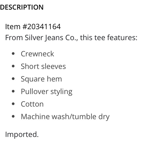 Silver Jeans Co. Men’s Tee XL TG White with Blue and Gold - Picture 7 of 8